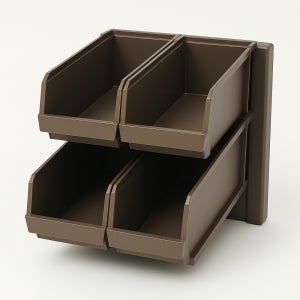 사각 수저통 4구세트 수저 분류통 커트러리 보관함 업소용 식당 주방 정리함