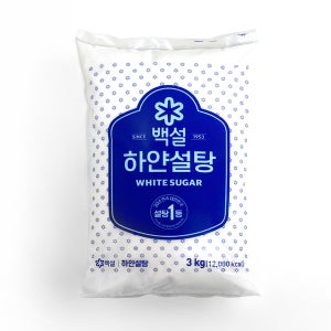 CJ제일제당 백설 하얀설탕 3kg 1박스 6개
