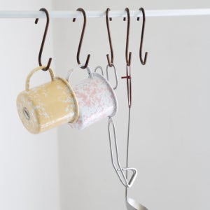 빈티지 S자고리 5P세트 / 주방 조리도구 훅걸이