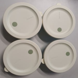 글라스락 스팀홀 4p세트 전자렌지 이유식 햇밥 냉동밥 유리 밀폐용기