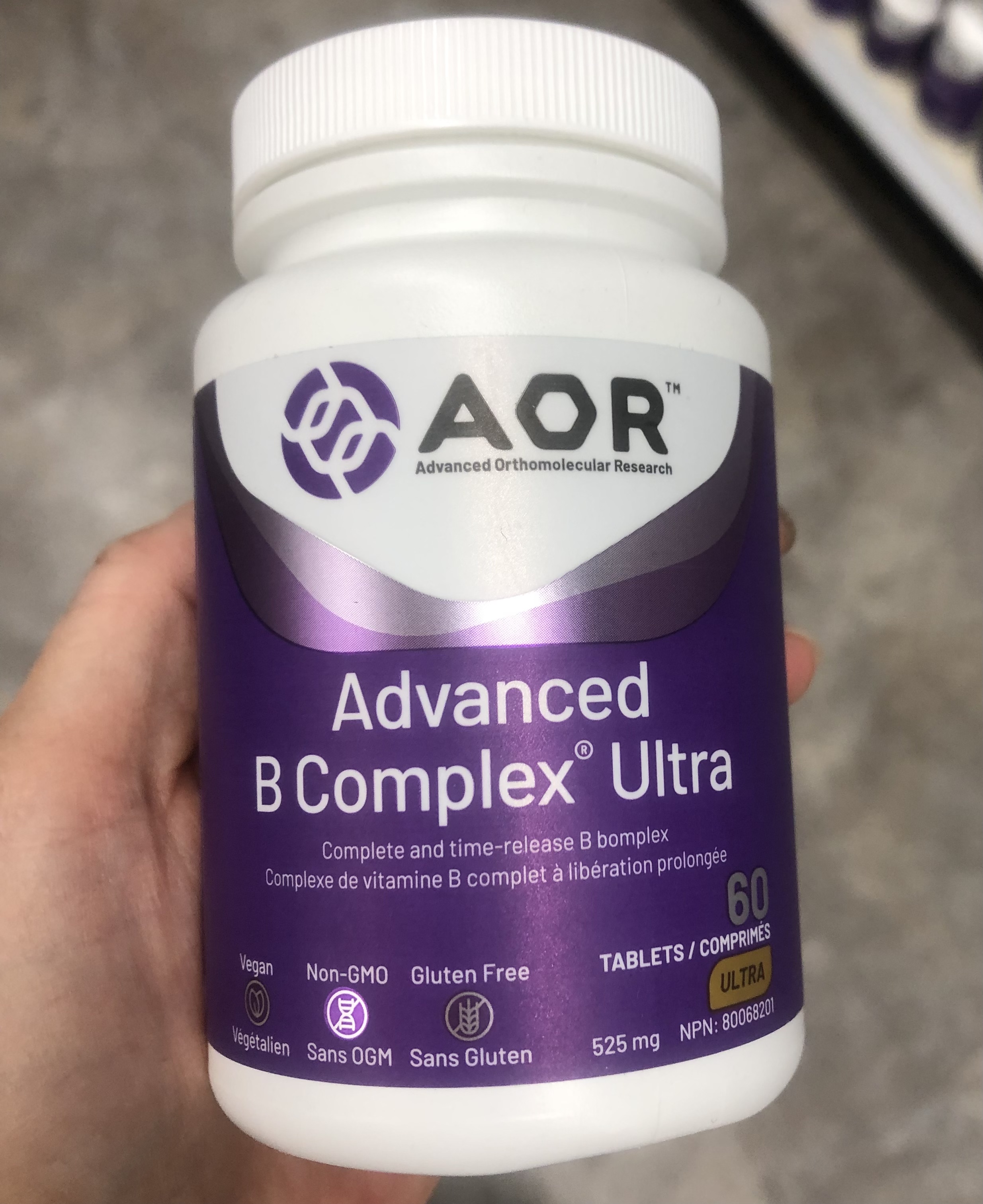 AOR Advanced B Complex <b>에이오알</b> 어드벤스드 B 컴플렉스울트라 60정