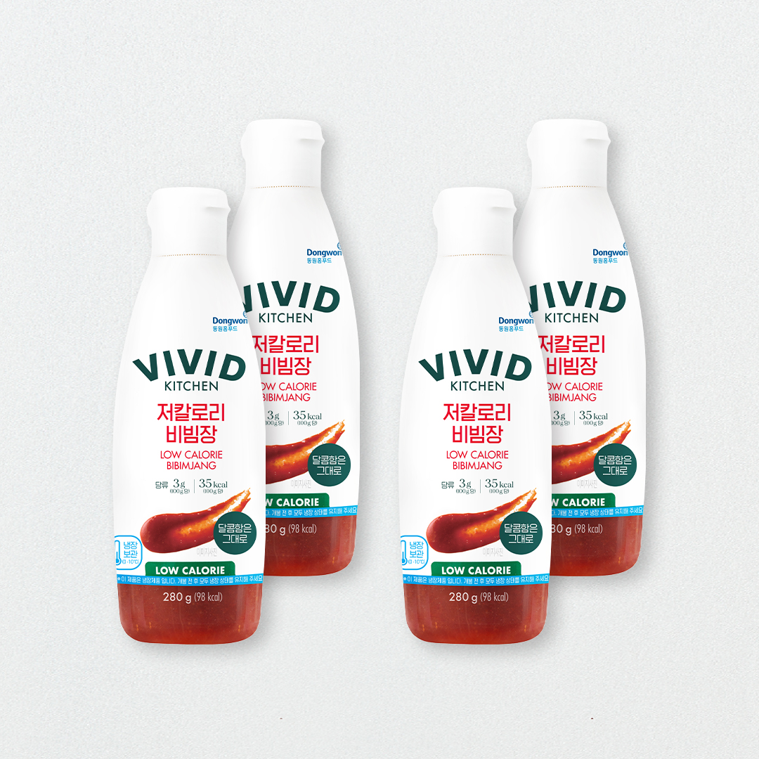[비비드키친] 저칼로리 비빔장 4개 SET