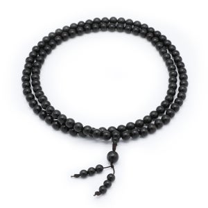 흑단 합장주(10mm) 벽조목 염주팔찌 합장주 불교 염주 팔찌