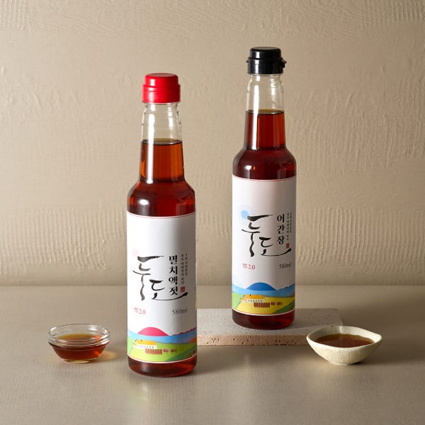 프리미엄 3년숙성 어간장&멸치액젓 580ml X 2병