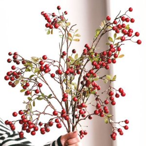 망개 열매 조화 도매 크리스마스 가랜드 생화같은 인테리어조화 리스 만들기 열매 꽃 장식