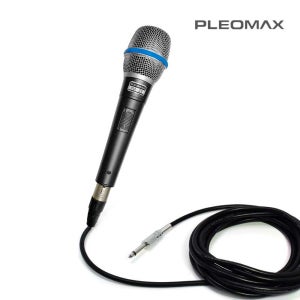 플레오맥스 PLM-Z9 단일지향성 유선 마이크 5M _ 강의 보컬 마이크 18000hz