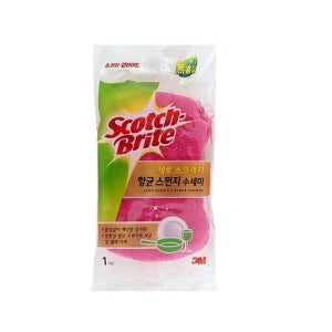 3M 스카치브라이트 설거지용 스폰지 제로스크래치 항균 스펀지 수세미