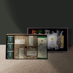 [바다소리] 다모은 1호 곱창돌김 캔김 남해멸치 선물세트