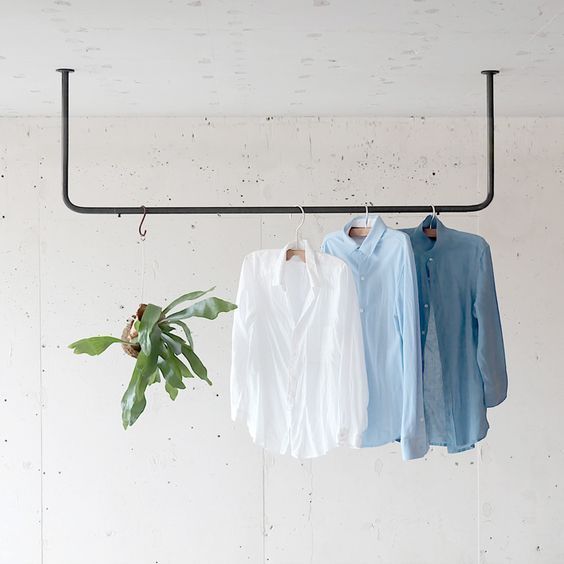 베란다빨래건조대 천장행거 이불건조 고장력 25mm 40x100