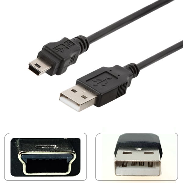 USB 미니 5핀 B타입 케이블 외장하드 디지털카메라 하이패스 톡톡펜 명꼬펜 충전 연결선 15CM