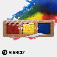 VIARCO 비아르쿠 ArtGraf Primary Colors 3본SET 수성 흑연쵸크