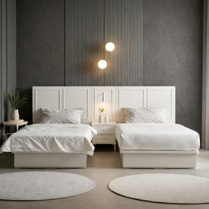 리엘르 부부 트윈침대 안방 신혼 호텔 수납침대 호텔식 분리 서랍형 슈퍼싱글침대2개