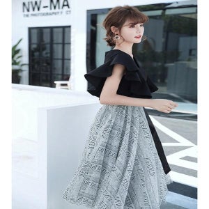 이브닝 드레스 여성 연회 분위기있는 미니 숏 키작녀 하이엔드 파티 원피스