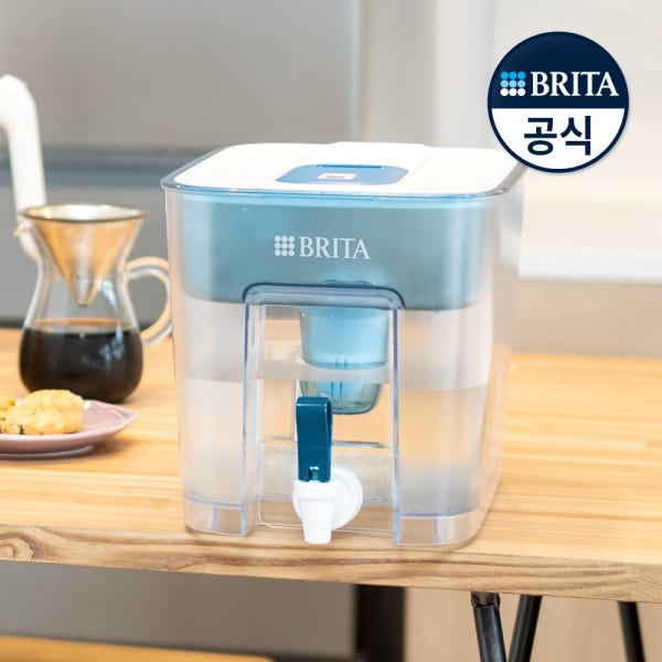 브리타 정수기 플로우 8.2L 블루+기본필터 1입