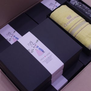 결혼식답례수건 송월우산 팔순기념품 조문답례품수건 49재답례품