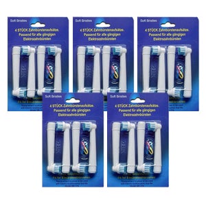 [호환] 토비메모리 오랄비 전동칫솔모 브라운 5팩 20개입