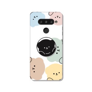 LG V40 케이스 젤리 그립 톡홀더 스마트톡 세트 베어파티 둥이곰