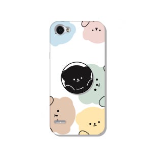 LG Q6 케이스 그립 톡홀더 스마트톡 젤리 베어파티 둥이곰
