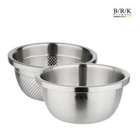 BRK 쌀씻는 통 도구 씨쳐볼 스탠볼 스테인레스 믹싱볼 20 22 24cm