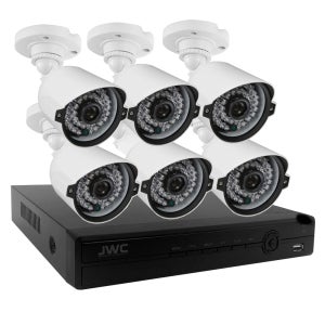 현우CCTV 240만화소 실외용 CCTV카메라 6대 녹화기 세트