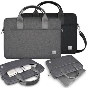 WIWU 갤럭시북 이온 플러스 오디세이 플랙스 프로 북S 14 15인치 심플 스트랩 방수 노트북 파우치 가방