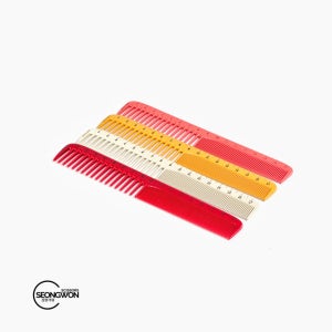 컬러 커트빗 리더 940 눈금 일제 전문가용 옐로우빗 레드빗 핑크빗