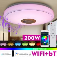 무드등 조명 미러볼 줄조명 파티 200W WiFi 현대 RGB LED 천장 조명 홈 튜닝