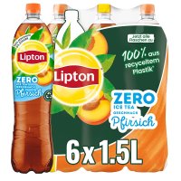 LIPTON 립톤 독일 제로 아이스티 복숭아 무설탕 1.5L 6팩