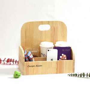 원목 핸드캐리어 - 이동 책꽂이 - 각인무료