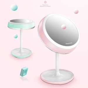 파나소닉 충전식 LED 자연광 수납형 화장등 거울 스탠드