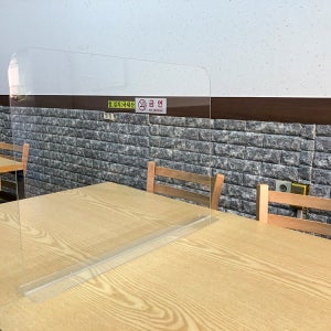 코로나19 비말차단 투명 아크릴가림막 일체형 학원 식당 카페테이블