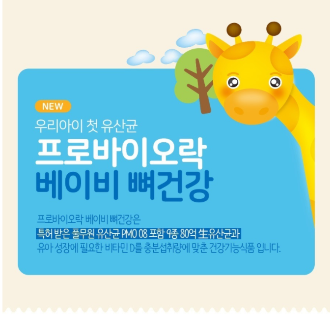 4살영양제 영유아 돌 아기 신생아 유산균 비타민D