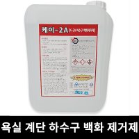 하수구 백화제거제 K2A 18L사우나 목욕탕 백화제거 욕실 하수관 배수구 막힘 석회제거제