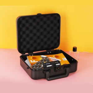 가방몰 올알루미늄 ADD8010-95B 30x24x9.5cm 블랙 풀메탈 하드케이스 007 비지니스 서류 A5 13인치