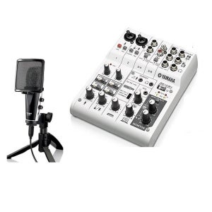 YAMAHA AG06 오디오 인터페이스 6채널인터넷방송 +USB마이크 셋트