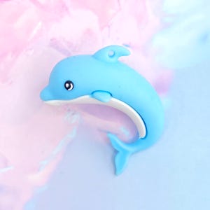 하늘돌고래 데코용 피규어 입체3D 캐릭터 LED야광 장식 키링만들기 꾸미기재료 데코덴파츠