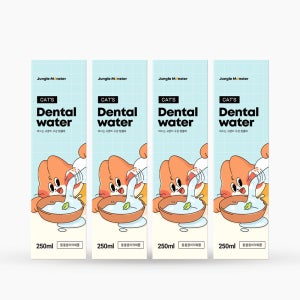 정글몬스터 마시는 고양이 치약 캣 덴탈워터 250ml, 4개