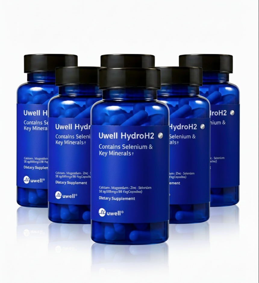 <b>유웰</b> 하이드로H2/<b>유웰</b> 수소캡슐/<b>Uwell</b> HydroH2/수소+미네랄 90캡슐 6병