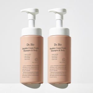 [1+1] 닥터바이오 버블크림폼 샴푸&바디워시 450g[신생아부터 임산부까지 아기 클렌저]