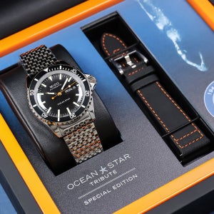 (7종 선물) 미도 오션스타 트리뷰트 블랙 스페셜 에디션 M026.830.11.051.00 남자메탈 시계 백화점AS