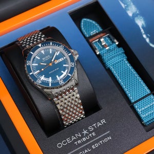 (7종 선물) 미도 오션스타 트리뷰트 블루 스페셜 에디션 M026.830.11.041.00 남자메탈 시계 백화점AS