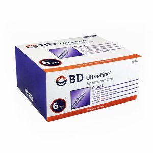 BD 울트라파인 인슐린 주사기 0.3cc 31G 6mm 100개입