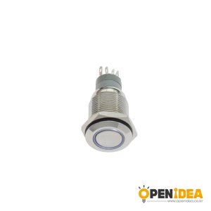 16파이 LED 메탈 LOCK 스위치 FLAT 흰색 [OPEN-SH023-016]