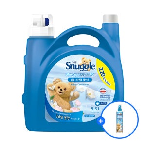 스너글 고농축 섬유유연제 블루스파클 플러스 5.5L + (증정) 스너글 섬유탈취제 150ML