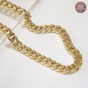 14K 커브 할로우 6mm 체인 목걸이(+21g)