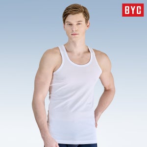 BYC 남성 에어로쉬 조끼런닝 4매 기능성 에어 쿨 시원한 민소매