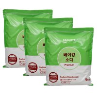 고구려디엠 베이킹소다 프리미엄 5kgx3개 (15kg) 주방세제 청소세제 탄산수소나트륨