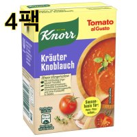 독일 크노르 토마토 허브 갈릭 소스 370g 4팩 KNORR