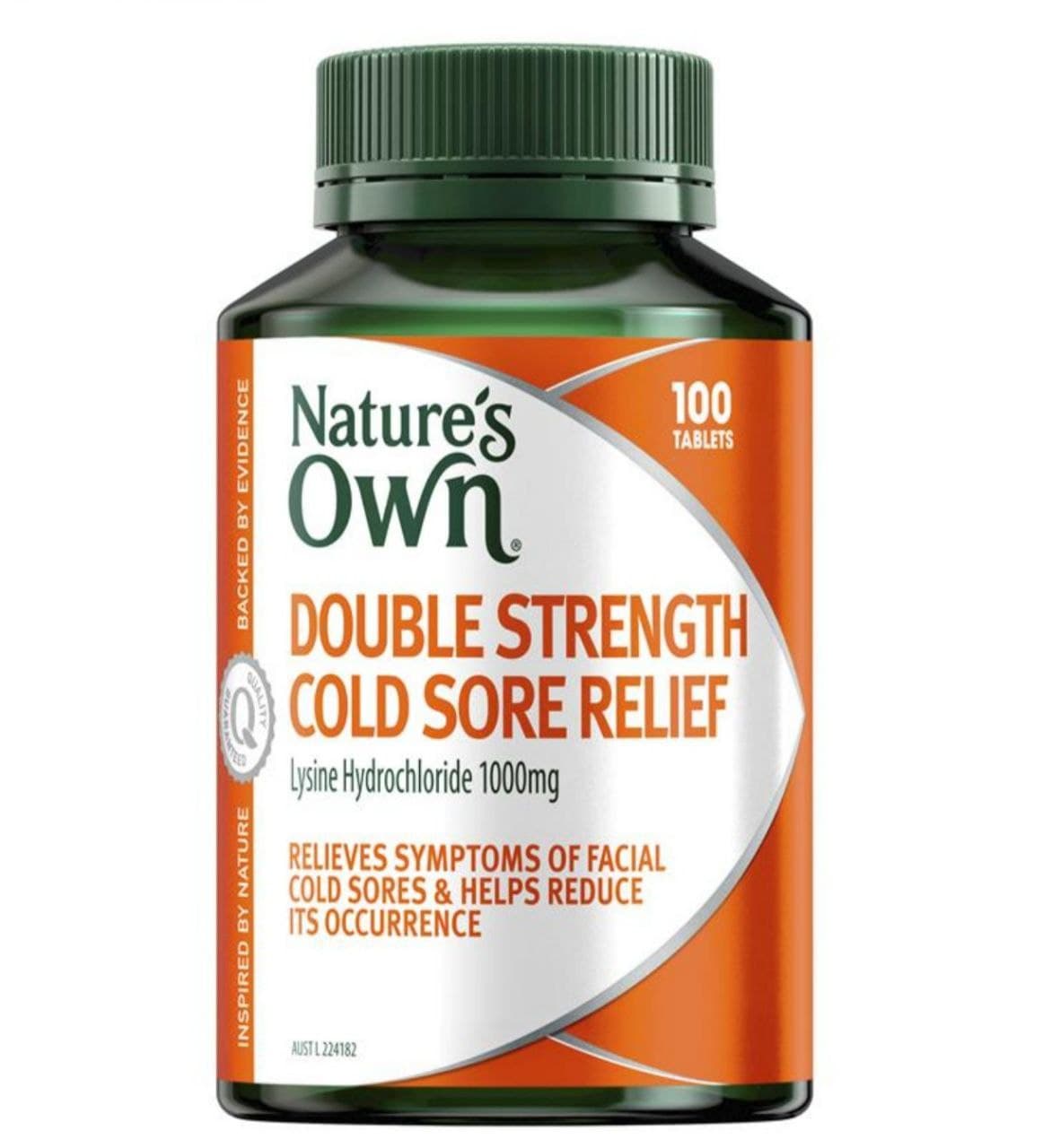 네이쳐스온 더블 스트렝스 콜드소어 라이신 1000mg 100정