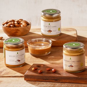 넛츠그린 크런치+땅콩+아몬드 스프레드 (100%무첨가 땅콩 피넛 버터)200g